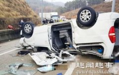 韩国高速发生车祸致中国人6死4伤 恐怖事发瞬间被后车拍下背后